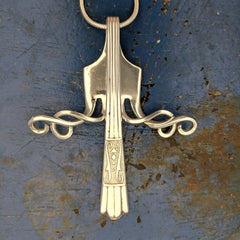 In Full Bloom fork pendant