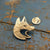 Fox Brooch from two shilling coin.