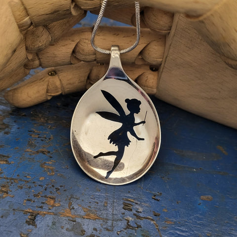 Tinkerbell Fairy Spoon Pendant