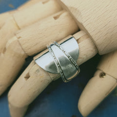 Ridged Teaspoon Ring 1930