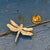 Dragonfly Broach from a two shilling coin.