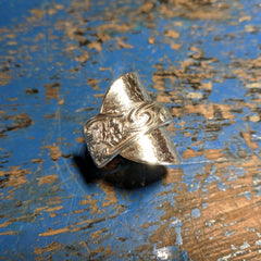 Antique Rose 1820's Teaspoon Ring