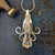 Butterflies on the mind fork pendant