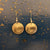 Six Pence Domed Earrings