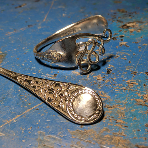 Treble Cleff Fork Bracelet,  Cutlery from the 1840's