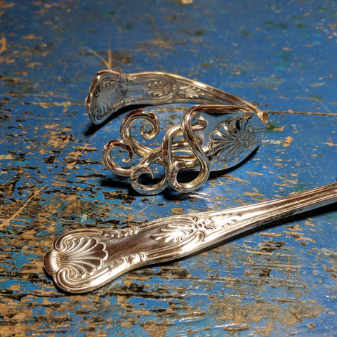Cascading Fork Bracelet, 120 year old Kings Cutlery