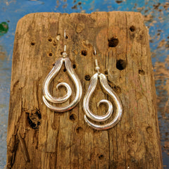 Swirling Fork Earrings