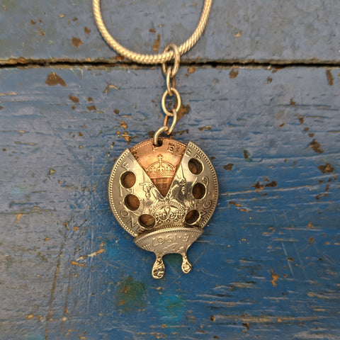 Ladybird Coin Pendant