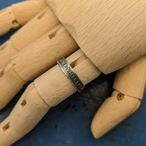 One Shilling Coin Ring
