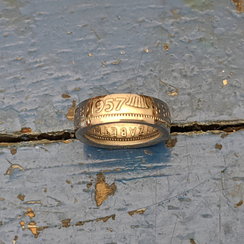Sweet Six Pence Coin Ring