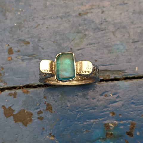 Turquoise Shilling Ring