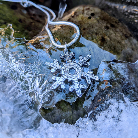 Shilling Snowflake Coin Pendant