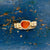 Orange Spiral Shilling Ring
