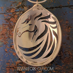 Stallion Tribal spoon pendant