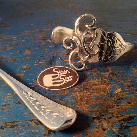 Harmony Hand Etched Fork Bracelet