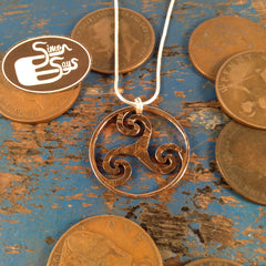 Infinite wave Penny Pendant