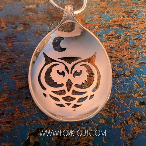 Twit Twoo Owl Spoon Pendant
